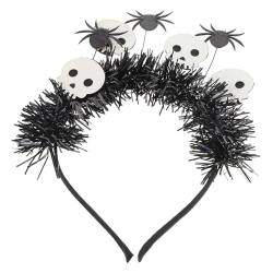 VALICLUD -stirnband Frauen Kopfschmuck Cosplay-stirnband Halloween-stirnband Festival-party-kopfbedeckung Cosplay-party-stirnbänder Foto-requisiten Halloween-haarband Black Satin von VALICLUD