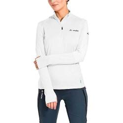 VAUDE Damen Livigno Half Zip II Pullover, White Uni, 44 von VAUDE