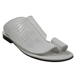 VAVENI Flache Sandalen, lässige und vielseitige Herren Singles, Hausschuhe, Outdoor Strandschuhe, 38-48(weiß,40) von VAVENI