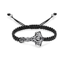 VCCWYQK Wikinger Thor Hammer Urnenarmband für Asche für Männer Frauen Verstellbares Gliederarmband Andenken Gedenkschmuck für Mensch Haustier Asche von VCCWYQK