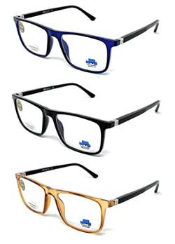 Blaulichtfilter lesebrille anti blaulicht. Computerbrille TRIPLE TR90 ULTRALEICHT Professional Für herren damen gamer brille venice (+2,50, Pack 3) von VENICE EYEWEAR OCCHIALI