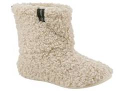 Hüttenschuhe VERBENAS "Yaiza Curly" Gr. 42, beige Damen Schuhe Homeslipper, Schlupfboots, Hausschuh in Kuschel-Optik von VERBENAS