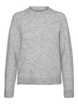 Vero Moda Damen Vmfiluca O-Neck Ga Noos Pullover, Light Grey Melange, XS EU von VERO MODA