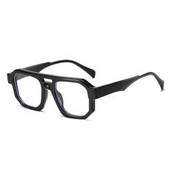 VFDHN Mehrfarbige quadratische Sonnenbrille mit Farbverlauf für Damen, Herren, Retro-Punk-Sonnenbrille, UV400, 2, Einheitsgröße von VFDHN