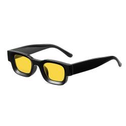 VFDHN Polarisierte kleine quadratische Sonnenbrille für Damen, Retro-Punk-Sonnenbrille, UV400, für Herren, Sonnenbrille, 16, Einheitsgröße von VFDHN