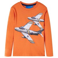 vidaXL Langarmshirt Kinder-Langarmshirt Dunkelorange 116 von VIDAXL