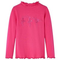 vidaXL Langarmshirt Kinder-Langarmshirt Knallrosa 116 von VIDAXL