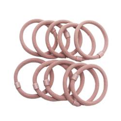 10 Stück elastische Haargummis aus Nylon, Haargummis for Mädchen, Haargummi, Pferdeschwanz-Halter, Haar-Accessoires(Pink 10 pcs) von VIVAZYTGH