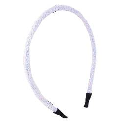 Glitzer Pailletten Haarband, Mode DIY Stirnband Kinder Glänzendes Haarband, Kopfbedeckung Damen Haarschleife, Haarschmuck(White) von VIVAZYTGH