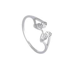 VIVAZYTGH Ästhetik Boho Schmetterling Ringe for Frauen Edelstahl Ehering Fingerring Trendy Inspiriert Tier Schmuck Geschenk(Steel,11) von VIVAZYTGH