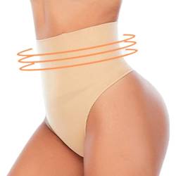 Damen Bauchweg Unterhose, Miederhose Unterwäsche String Miederslip Figurformende Hoher Taille Shaping Unterbauch Kontrolle Body Shaper für Frauen von VJUYSW