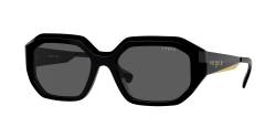 VOGUE EYEWEAR Damen VO5554S  W44/87 Gläser SONNENBRILLEN Acetat Schwarz Grau Geometrisch Normal von VOGUE EYEWEAR