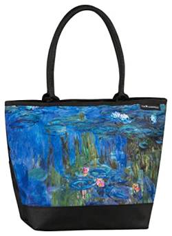 VON LILIENFELD Handtasche Claude Monet Seerosen Kunst Motiv Shopper Maße L42 x H30 x T15 cm Strandtasche Henkeltasche Büro von VON LILIENFELD