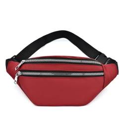 Bauchtasche Laufgürtel Taillengürtel Brustgurt for Männer Frauen Hüfttasche Männlich Weiblich Bauchtasche Beutel Geldbörse Bauchtasche Bauchtasche Herren(Red C) von VONCYKI