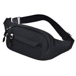 Brustgurt for Männer Frauen Taille Tasche männlich weiblich Fanny Pack Beutel Murse Geldbörse Nierenreihe Bumbag Bauchtasche Herren(Black A) von VONCYKI