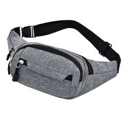 Hüft-Gürteltasche, Laufgürtel for Männer und Frauen, Verstellbarer Unisex-Gürtel for Outdoor-Workout, Wandern, Geschenke for Männer und Frauen Bauchtasche Herren(Grey A) von VONCYKI