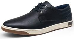 VOSTEY Herren Sneakers Mode Freizeitschuhe Kleid Sneaker Oxford Schuhe, (B81q11-black), 49 EU von VOSTEY