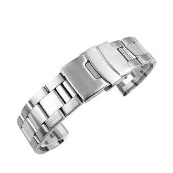 VRKRTVBLB Edelstahlarmband 18 mm 20 mm 22 mm 24 mm 26 mm 28 mm Unisex-Metallarmband(Silver,28mm) von VRKRTVBLB