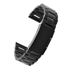 VRKRTVBLB Edelstahlarmband for schwarzes 20mm 22mm MetallarmbandUnisex(E,22mm) von VRKRTVBLB