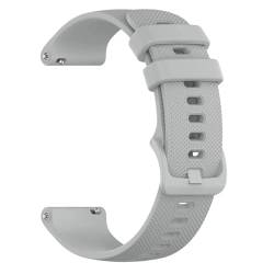 VRKRTVBLB Silikon-Uhrenarmband, 16 mm, 18 mm, 20 mm, 22 mm, Universal-Uhrenarmband, Schnellverschluss, Uhrenarmband for Männer und Frauen(Gray,20mm) von VRKRTVBLB