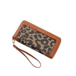 VSULZVNU N/A Damen-Geldbörse, Leopardenmuster, Clutch, große Kapazität, Geldbörse, Handytasche, mehrfarbig (Farbe: C, Größe: 1 Stück), A, 1ps von VSULZVNU