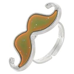 Vaguelly 5st Bartfarbwechselring Damen Ringe Ring Für Mädchen Ringe Für Frauen Mädchen Klingeln Temperaturveränderliche Farbringe Stimmungs-emotions-ring Karikatur Fräulein Epoxid Geschenk von Vaguelly