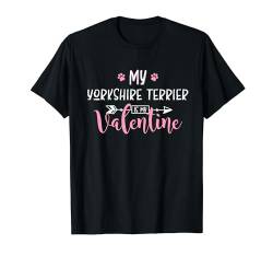 My Yorkshire Terrier is My Valentine Grafik T-Shirt von Valentines Dog Design