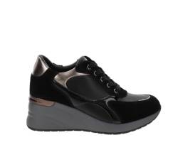 Valleverde Damen-Sneaker 35530 aus Wildleder, Schwarz oder Taupe, Schwarz , 37 EU von Valleverde