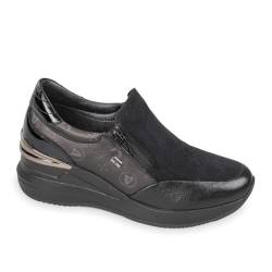 Valleverde Damen-Sneakers 36286 aus schwarzem Leder, Schwarz , 38 EU von Valleverde