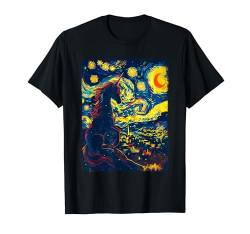 Sternennacht Van Gogh Einhorn T-Shirt von Van Gogh Einhorn für Damen Herren & Kinder