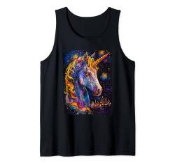 Sternennacht Van Gogh Einhorn Tank Top von Van Gogh Einhorn für Damen Herren & Kinder