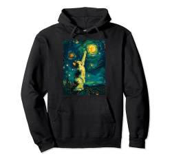 Sternennacht Van Gogh Katze Pullover Hoodie von Van Gogh Katze für Damen Herren & Kinder