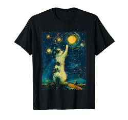 Sternennacht Van Gogh Katze T-Shirt von Van Gogh Katze für Damen Herren & Kinder