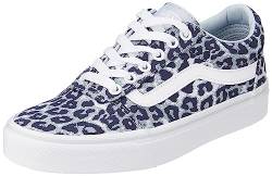 Vans Damen Ward Sneaker, Animal POP Blue Fog/White, 37 EU von Vans