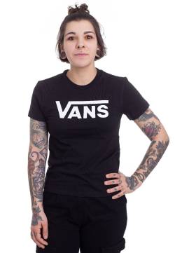 Vans - Flying V Crew Black - Girly - Schwarz - S - 100% Baumwolle,Jersey von Vans