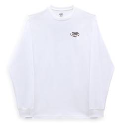 Vans Herren LS Skoval T-Shirt, White, von Vans