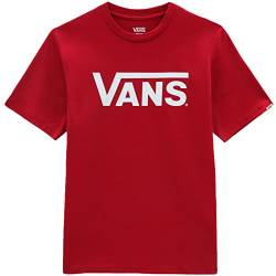 Vans Unisex-Kinder Classic T-Shirt, Cardinal-White, L von Vans