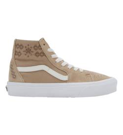 Vans für Damen. VN0009QP4MG1 SK8 Braun Leder High Top Turnschuhe (37), Wohnung, Schnürsenkel, Lässig von Vans