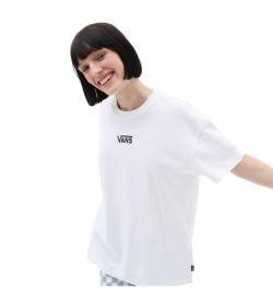 Vans für Damen. VN0A7YUTWHT1 Flying V Extra Large T-shirt weiß (L), Lässig, Baumwolle, Kurzarm von Vans