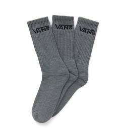 Vans für Herren. VN000F0XHTG1 Set aus drei grauen Classic Crew Socken (38.5/42), Heimtextilien, Baumwolle von Vans