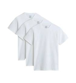 Vans für Herren. VN000KHDWHT1 3er-Pack Basic-T-Shirts weiß (S), Lässig, Baumwolle von Vans