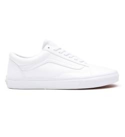 Vans für Herren. VN0A38G1ODJ1 Classic Tumble Old Skool Turnschuhe weiß (36), Wohnung, Schnürsenkel, Lässig von Vans