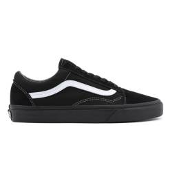 Vans für Herren. VN0A3WKT5WU1 Old Skool Leder Turnschuhe schwarz (41), Wohnung, Wildleder, Schnürsenkel, Lässig von Vans