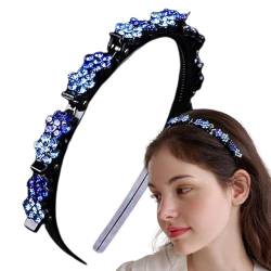 Vbnuyhim Clip-Stirnbänder für Frauen – Strass Haarnadel Stirnband Blume Haarspangen – Praktische Haarspange Stirnband Haarnadel Haarband für den täglichen Gebrauch von Vbnuyhim