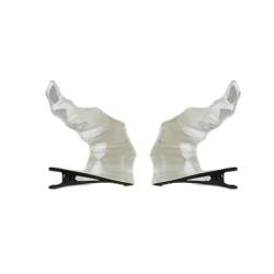 2PCS Goth Horn Form Haar Clip Halloween Party Kopfbedeckungen Mädchen Unter Zöpfe Rolle Haarnadel von Vdaxvme