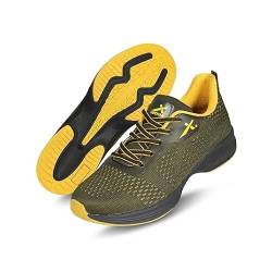 Vector X Herren RS-1400-GRN-YLW-9 Running Shoes, Green/Yellow, 43 EU von Vector X