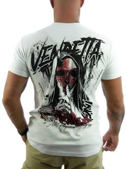 Vendetta Inc. Shirt The Devil 2 weiß 1177 Männer Sport, Freizeit Streetwear T-Shirt (L) von Vendetta Inc.