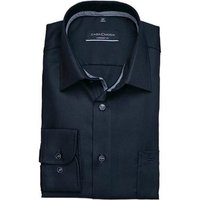 VENTI Langarmhemd blau regular fit (1-tlg) von Venti