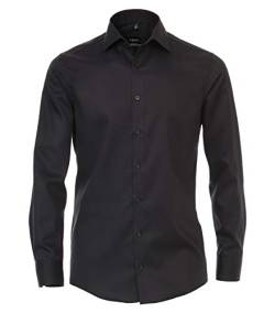 Venti Businesshemd Uni Modern Fit Schwarz 41 von Venti