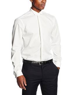 Venti Businesshemd Uni Modern Fit Weißbeige 40 von Venti